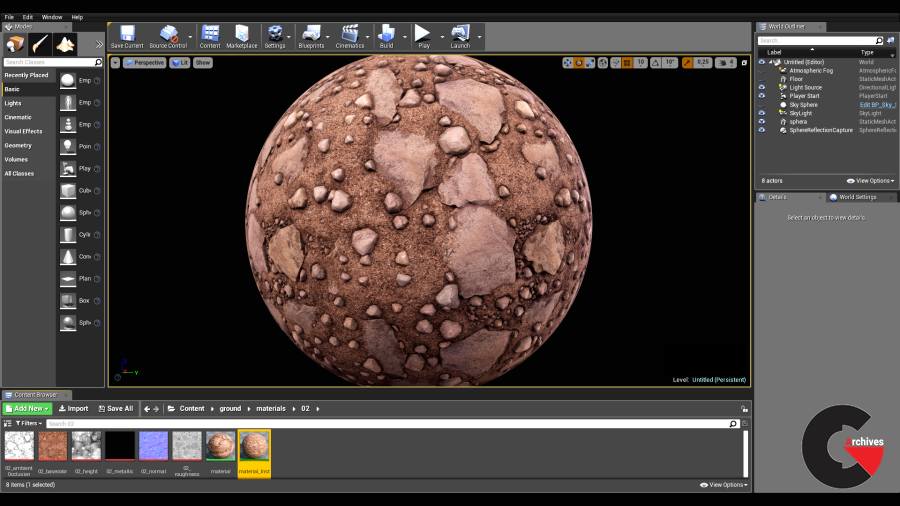 "Ground" - Pack of 13 PBR Materials