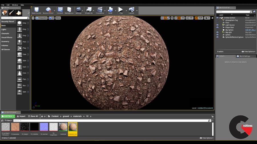 "Ground" - Pack of 13 PBR Materials