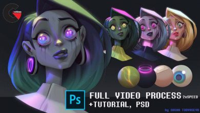 How to render character with photoshop tools