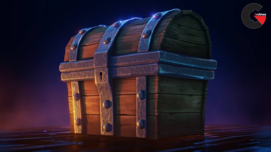 Modeling, Texturing and Shading a Treasure Chest in Blender 2.8