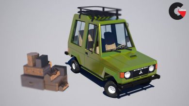 Skillshare - Modeling and rendering a lowpoly 4x4 car in Cinema 4D