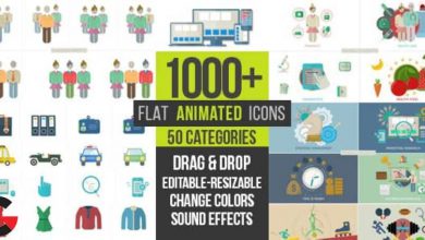 Videohive – Flat Animated Icons 1000