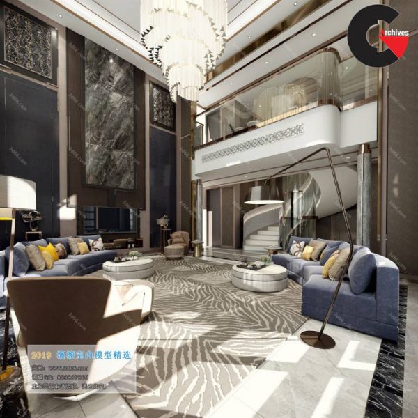 3D66 – Living room – Interior 3D Scenes Collection 2019 - CGArchives