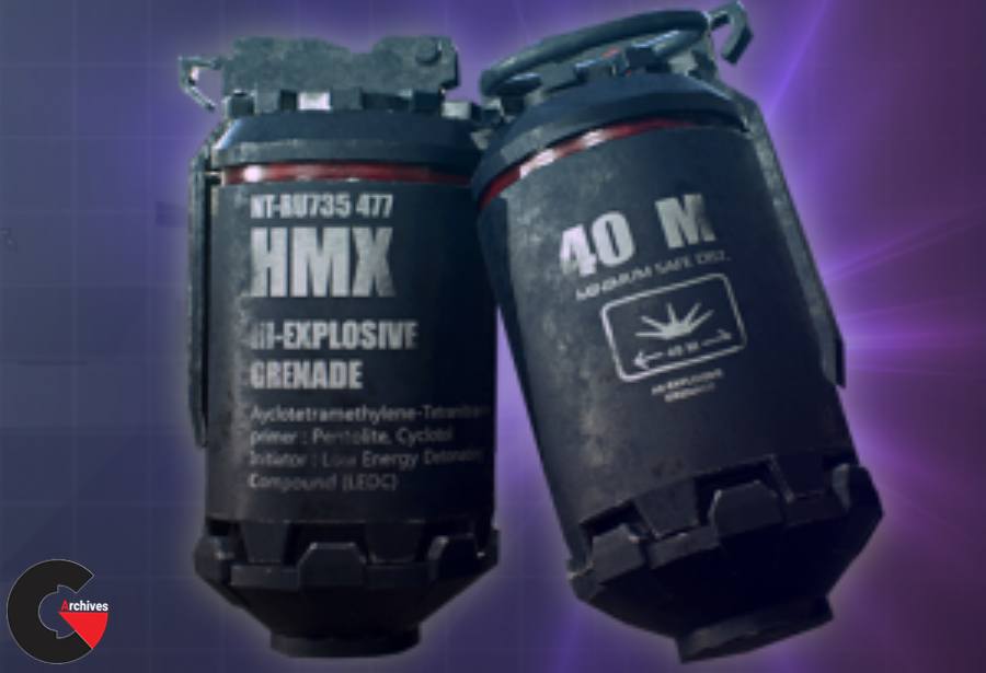3DMotive – Grenade Asset in Substance Volume 1-2