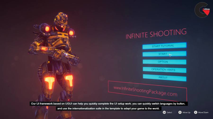 Asset Store - Infinite Sci-Fi Shooter Package