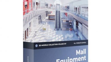 CGAxis – Mall Equipment 3D Models Collection – Volume 107