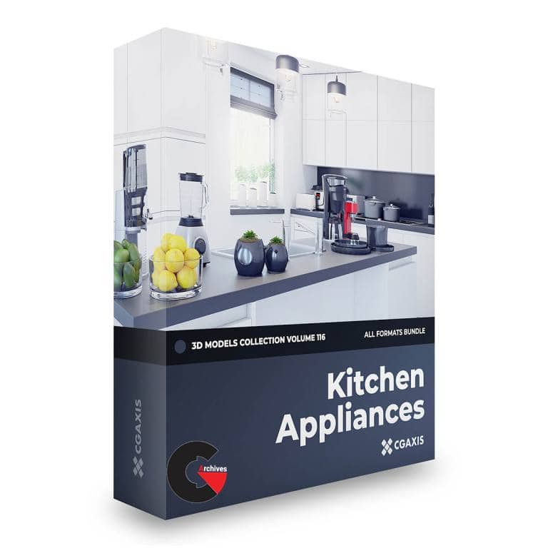 CGAxis – Kitchen Appliances 3D Models Collection Volume 116