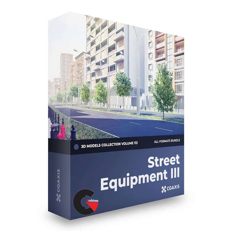 CGAxis – Street Equipment III 3D Models Collection – Volume 113
