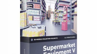 CGAxis – Supermarket Equipment 3D Models Collection – Volume 112