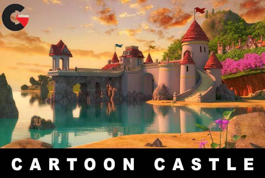 CGTrader – Cartoon Castle Scene 3D model