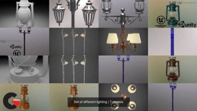 CGTrader – Set of different lighting 3D Model Collection