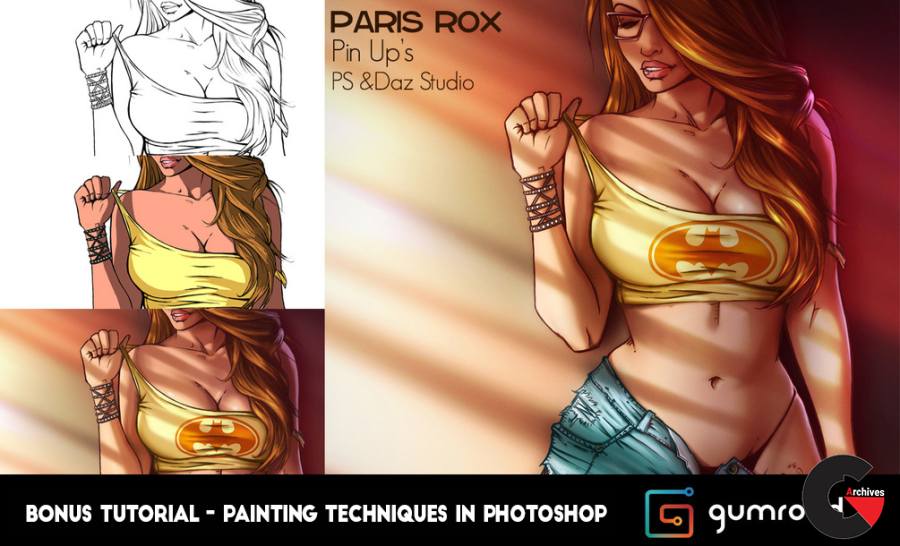 Gumroad – PinUp Series + Painting Tutorial