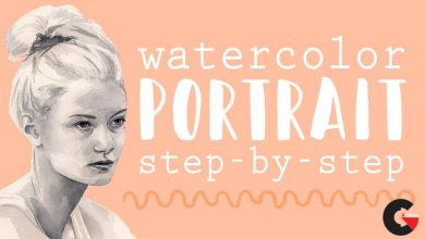 Skillshare – Simple Monochromatic Portrait Watercolor Step-by-Step Painting