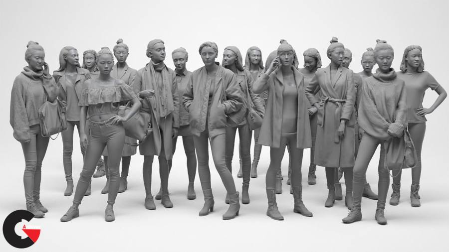 3D Scan Store – Female Visualisation Characters