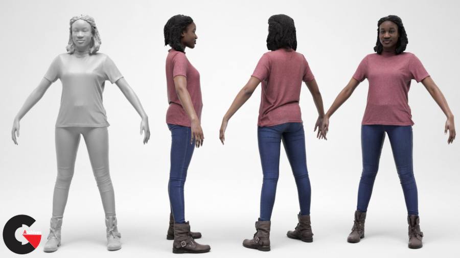 3D Scan Store – Female Visualisation Characters