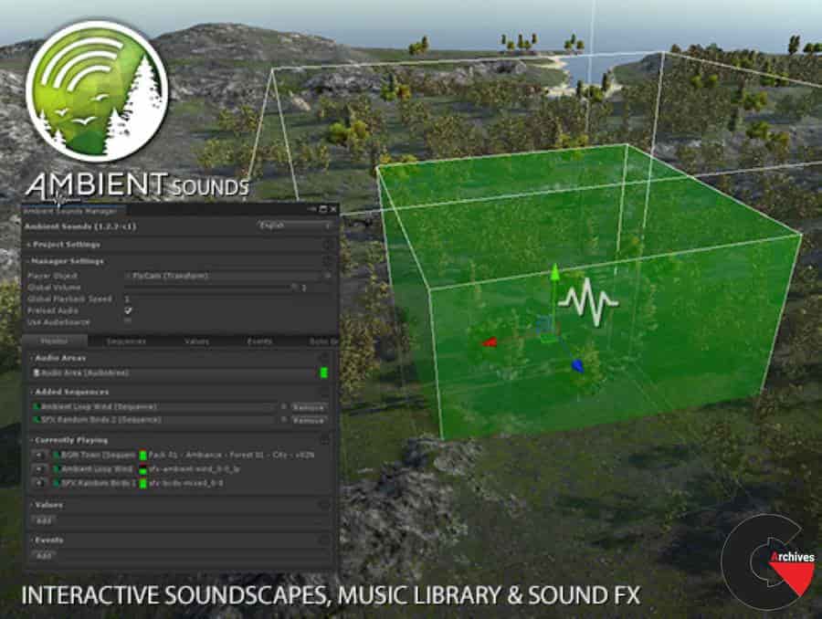 Asset Store - Ambient Sounds - Interactive Soundscapes 