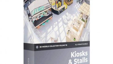 CGAxis – Kiosks & Stalls 3D Models Collection – Volume 118