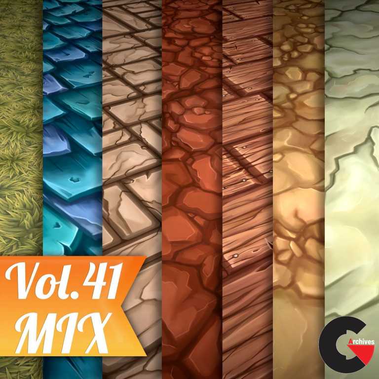 CGTrader – Stylized Texture Pack – VOL 5 Texture