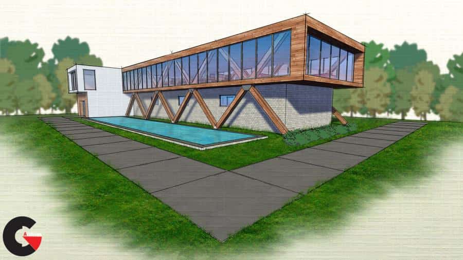 SketchUp Concept Drawings with Photoshop