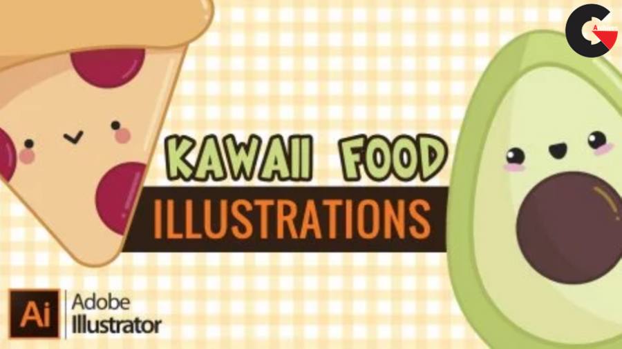 Skillshare – Creating kawaii food illustrations in Adobe Illustrator