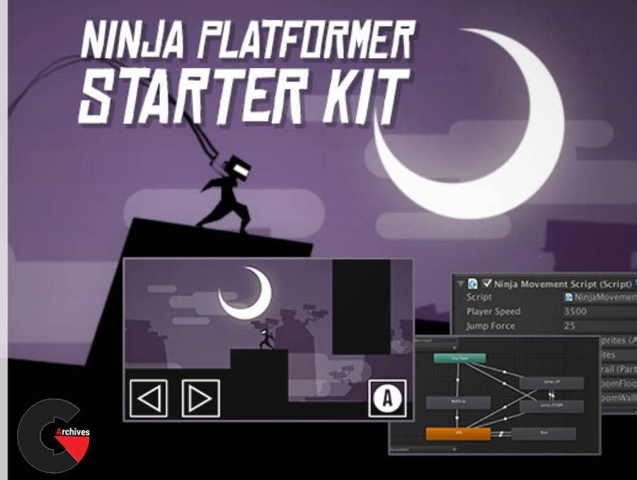 Asset Store - Ninja Platformer Starter Kit 