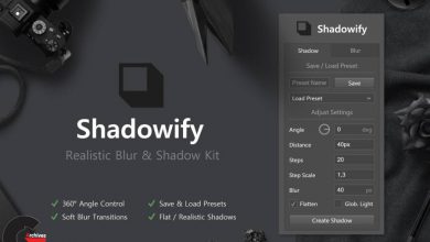 Shadowify - Realistic Blur & Shadow Kit for Adobe Photoshop