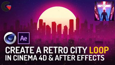 Skillshare – Create a Retro City Loop in Cinema 4D & After Effects