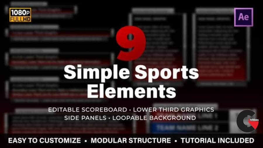 Videohive – Simple Sports Elements Kit