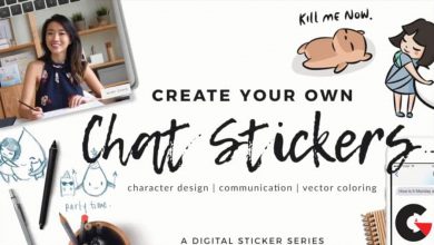 Make Your Own Chat Stickers! A Character Design and Vector Coloring Exercise