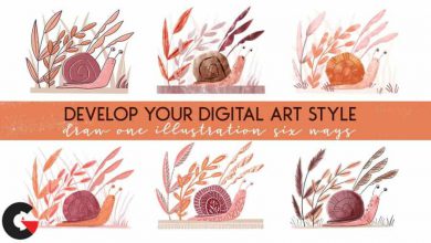 Skillshare -Develop Your Digital Art Style Draw One Illustration Six Ways