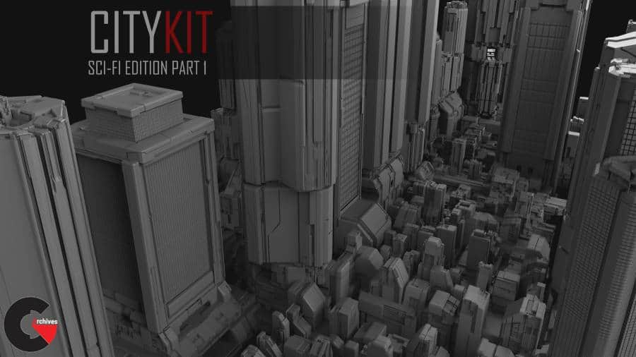 ArtStation Marketplace – CityKit Sci-Fi Edition Part 1