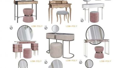 CGTrader – Dressing table collection 3d models Low-poly