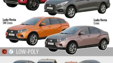 Low Poly Cars 3d models Collection