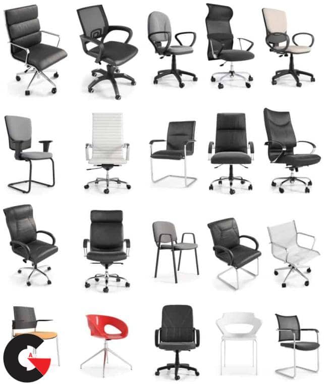 Studio Niskota – Office Chairs 3D Models collection