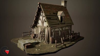 ArtStation – Creating a Realistic Cabin House for Game in Blender