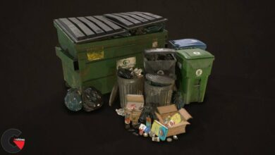 FlippedNormals – Urban Trash Pack Vol 3 – Low Poly