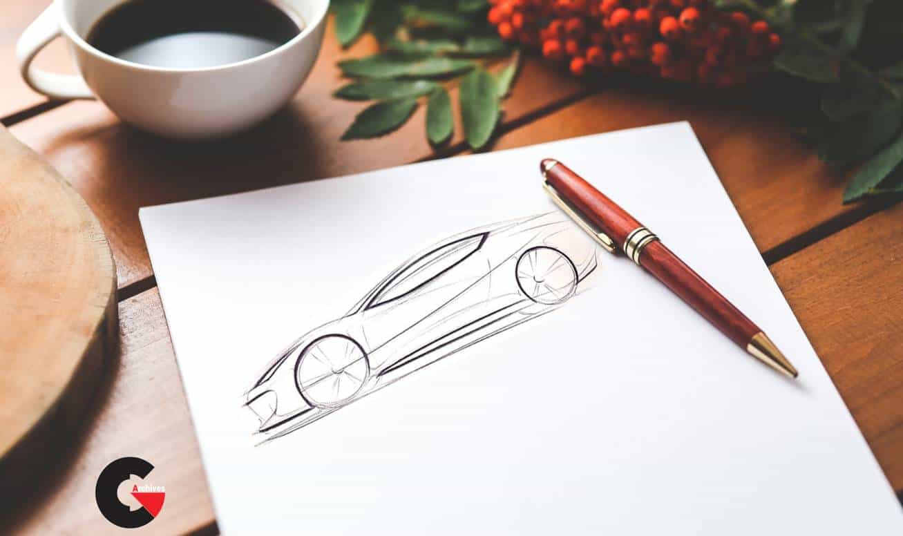 Skillshare - Learn how to correctly sketch a car with pen & paper