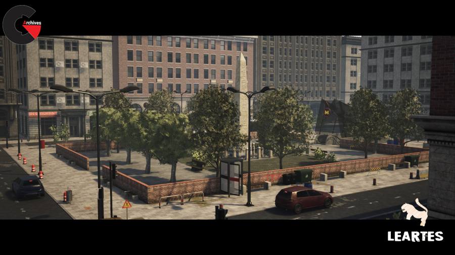 Unreal Engine - Modern City Downtown with Interiors Megapack