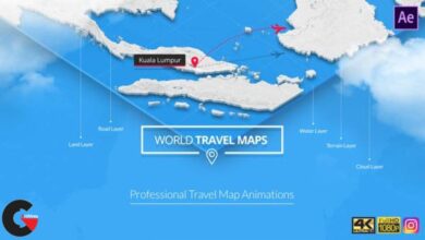 Videohive – World Travel Maps