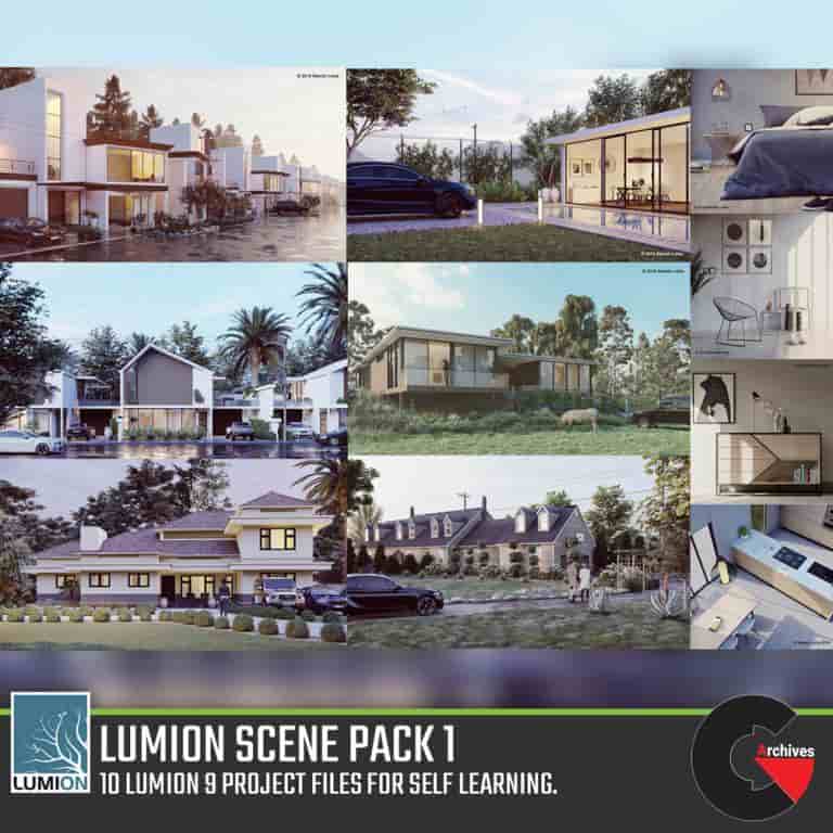 Gumroad – Lumion Scene Pack 1 10 Lumion 9 Project Files