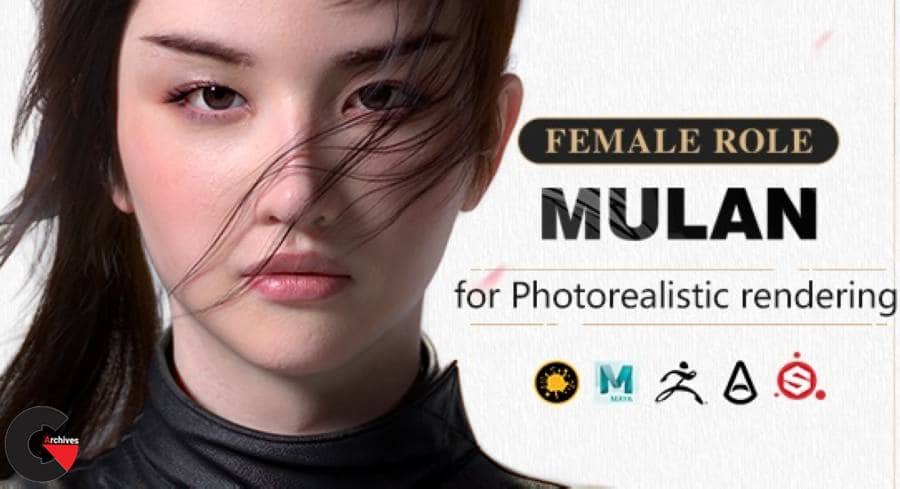 Yiihuu – Liu yifei likeness as Mulan for Photorealistic rendering
