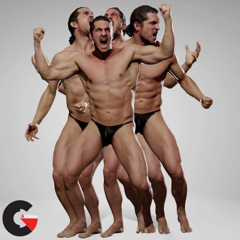 anatomy360 - Male Anger Pain Motion Pack