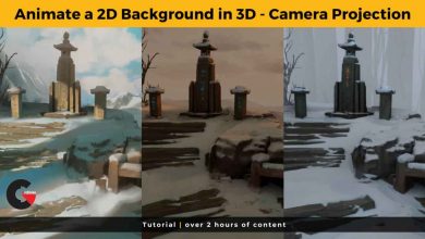Artstation – Animate a 2D Background in 3D using camera projection