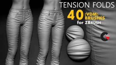 Artstation – Leather & Fabric Tension Folds 1.1 Brushes
