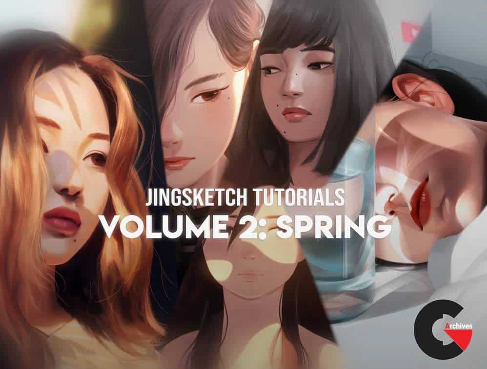 Gumroad - Jingsketch Tutorials Volume 2: Spring