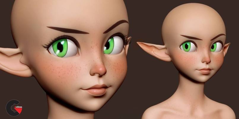 Gumroad - Sculpting a Stylized and Appealing Female Face in ZBrush