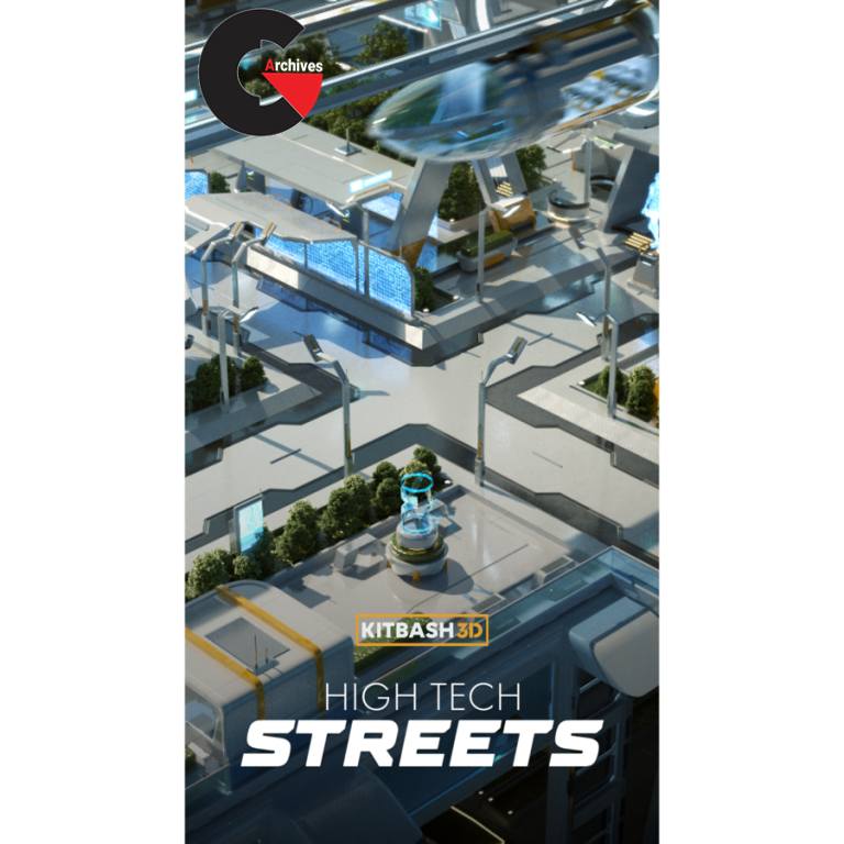 Kitbash3D – Props High Tech Streets