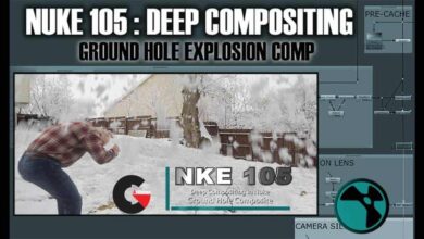 NKE 105 – Deep Compositing in Nuke – Ground Hole Composite