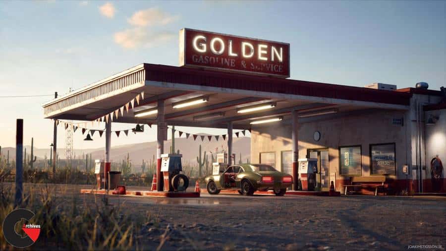 Unreal Engine - Desert Gas Station