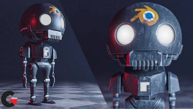 Blender How to Create the Tiny K-2SO Star Wars Robot